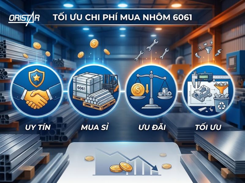 Cách tối ưu chi phí khi mua nhôm 6061